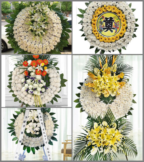 四川绵阳游仙区云凤镇花圈速递
